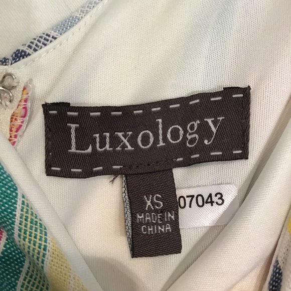 Luxology Rainbow Striped Jumpsuit Size XS - Picture 2 of 11